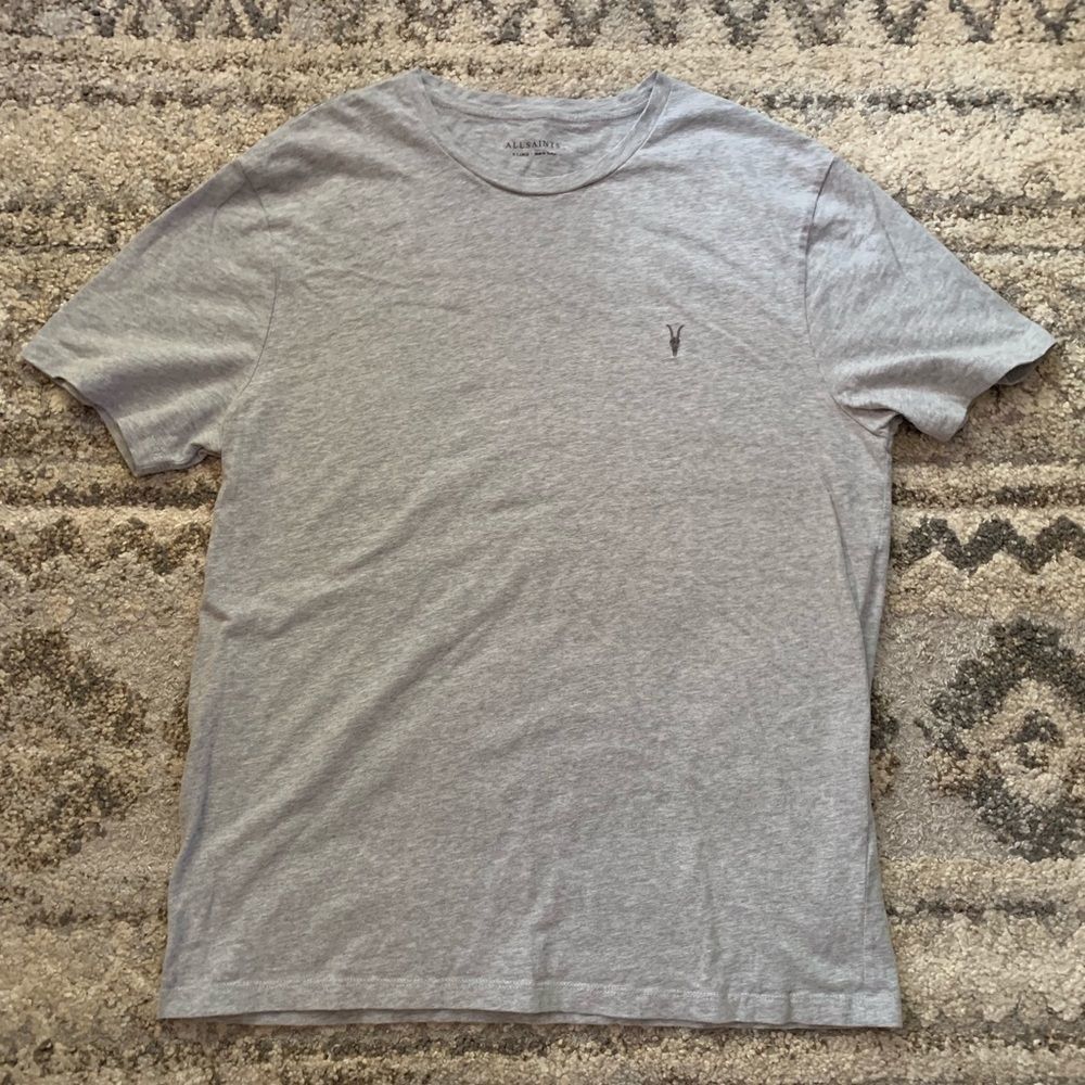 All Saints Heather Gray T-Shirt XL